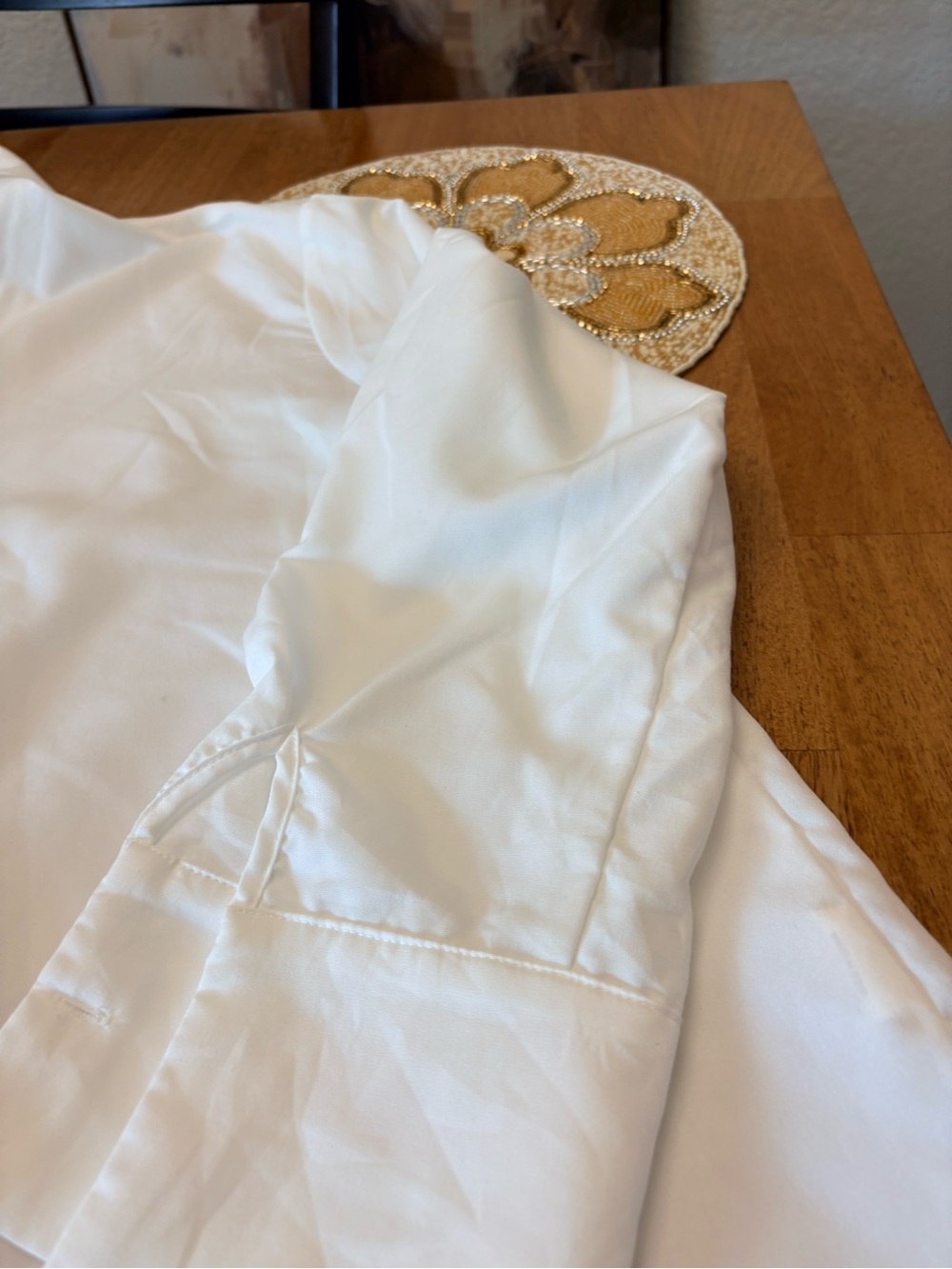 Classic White Men's Dress Shirt - Clean Tailored Look